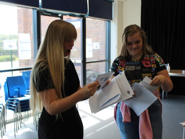 GCSE results day at Campsmount