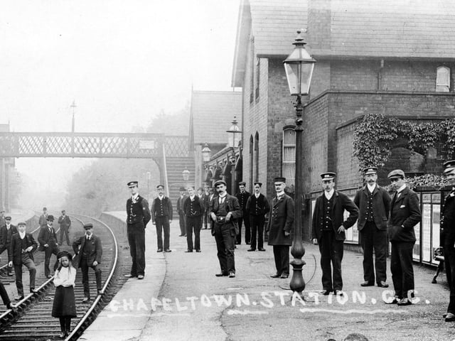 Chapeltown Central Railway Station in the early 1900s