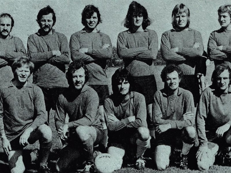 Travellers Joy, Portsmouth League. Back (from left) T Scott, B Jones, M Collins, C Morgan, T Roach, G Puntis. Front: R Todd, P Rutherford, J Jenkins, P Winkworth, D Robinson