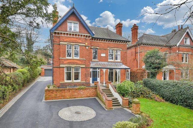 This five bedroom Victorian house is over three floors, has a large plot and a "stunning" kitchen extension. Marketed by Richard Watkinson & Partners, 01623 355090.