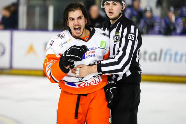 Anthony DeLuca was suspended from playing for Sheffield Steelers in November