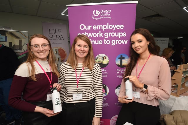 Esther Taylor, Kate Humes and Sophie Marr from United Utilities