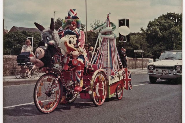 Mr Splash would often be seen riding on his three-wheeler through the streets of Mansfield