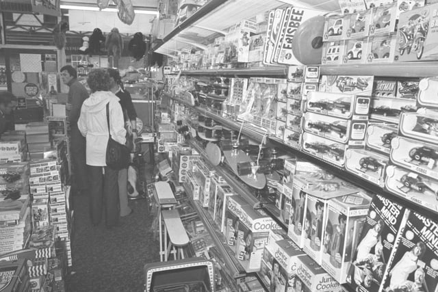 Frisbees and toy cookers were among the many popular items on sale.