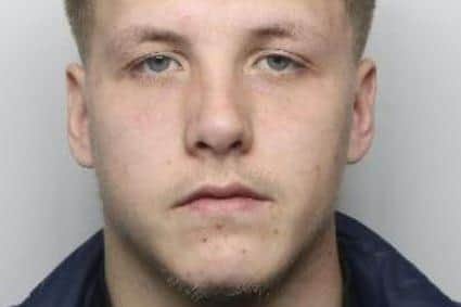 Pictured is Zico Oldham, aged 20, of Oak Dean Street, Manchester, who admitted possessing cocaine with intent to supply and possessing diamorphine with intent to supply after he was caught in a park in Mexborough.