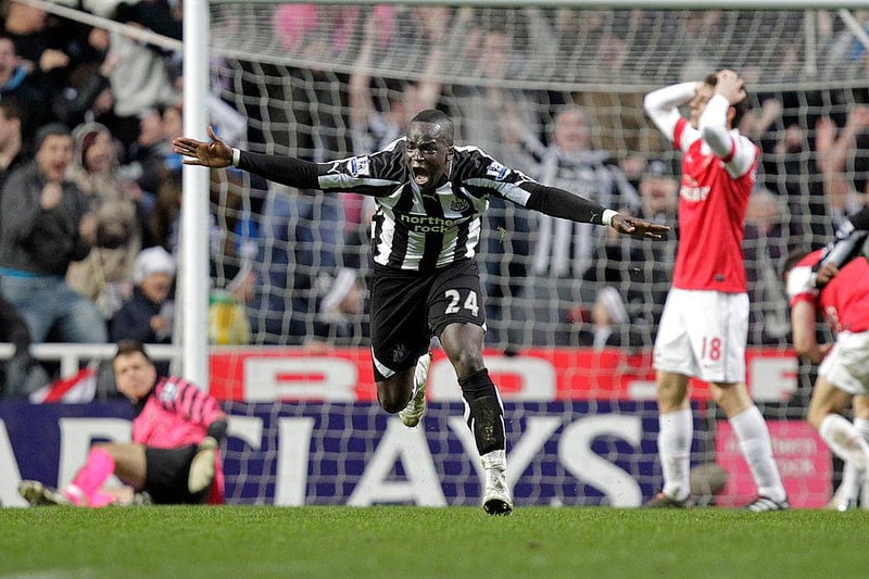 How fitting that this game would finish with Cheick Tiote’s stunning volley. Newcastle, minus Andy Carroll who had left for Liverpool just days earlier, put in a herculean second-half effort to overturn a four-goal deficit. Two Joey Barton penalties and a Leon Best goal before Tiote’s wonder strike sealed an unlikely point for the Toon.
(Photo credit should read GRAHAM STUART/AFP via Getty Images)