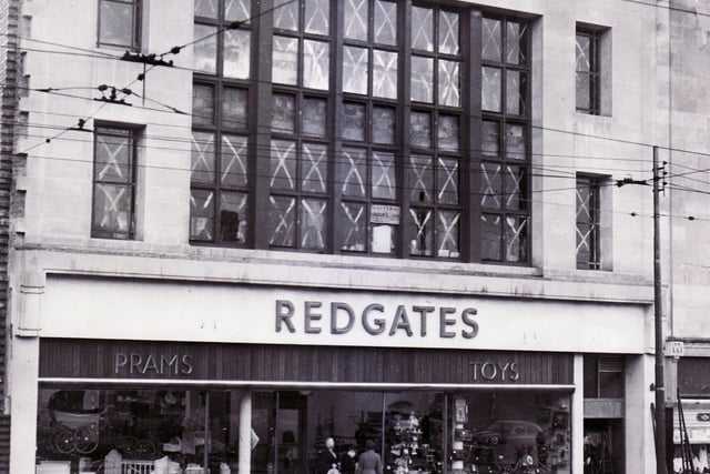Redgates Toy Shop, Sheffield in December 1954