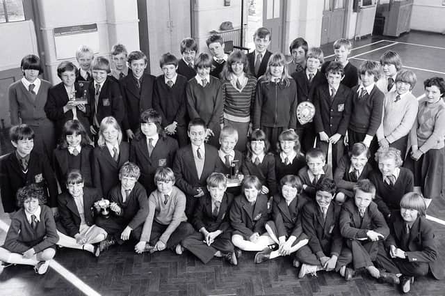 Bull Farm School Swimmers in 1981