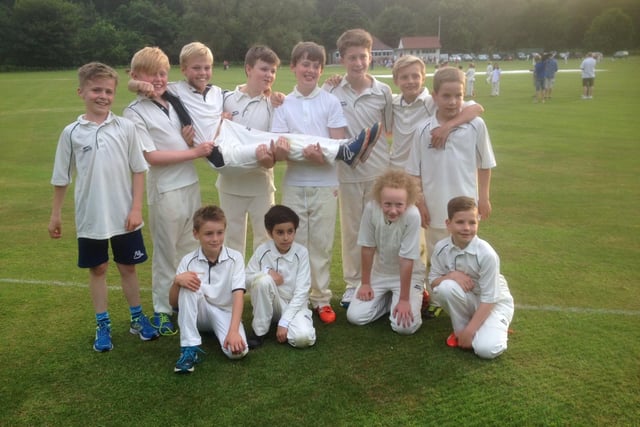 A former Buxton U11 team gather before a game. Did you play in this team?