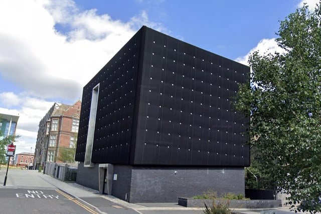 This university building on Gell Street, Sheffield, looks like a black quilted cube. The rubber-clad music studio has been celebrated for its architecture but it's not universally loved
