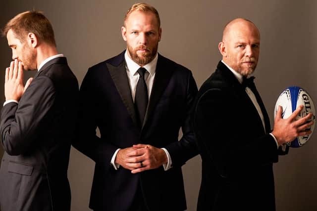The Good, the Bad and the Rugby podcast stars, from left, Alex Payne, James Haskell, Mike Tindall are appearing at Sheffield City Hall in April on the show's first live tour