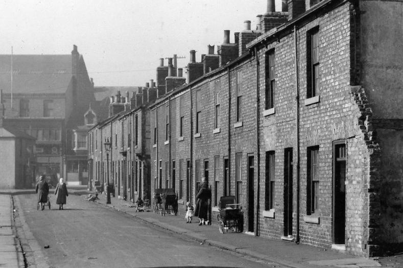 Albion Street looking west towards Stockton Street. Did you have a relative who lived there? Photo: Hartlepool Library Service.