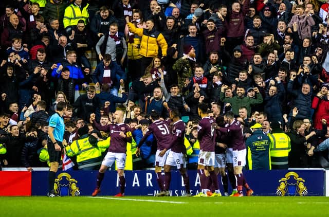 A year ago, Hearts beat Hibs 3-1 at a packed and vibrant Easter Road. Picture: SNS