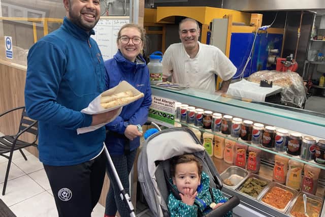 The Evans family of Nether Edge - Oscar, Katherine and 2-year-old Cedric - are regular customers and the ‘fantastic’ bread keeps them coming back for more.