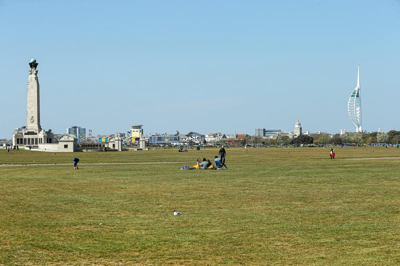 Southsea Common on Satuday afternoon. Picture: Chris Moorhouse (jpns 240421-32)
