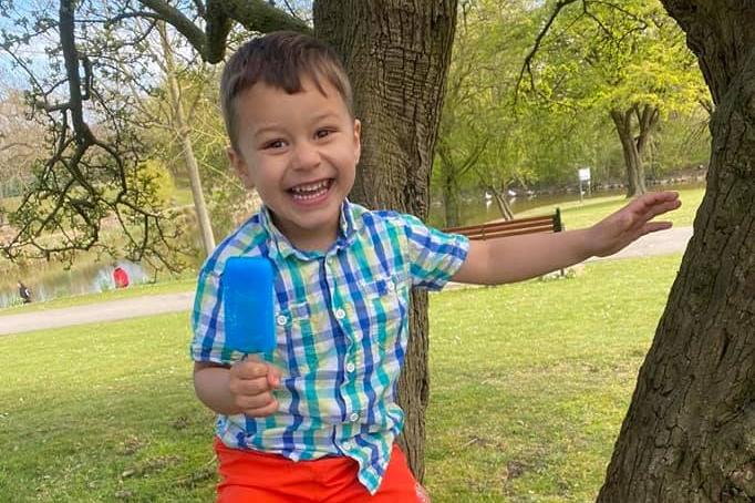 Abbiee Chowdhury sent in this photo of her son enjoying an ice lolly.