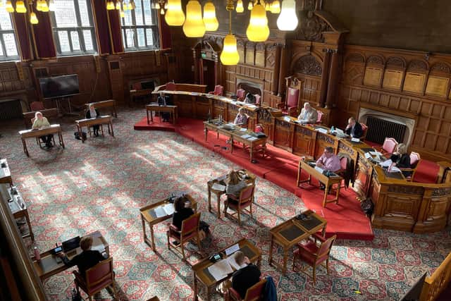 Sheffield Council chamber where decisions are made.