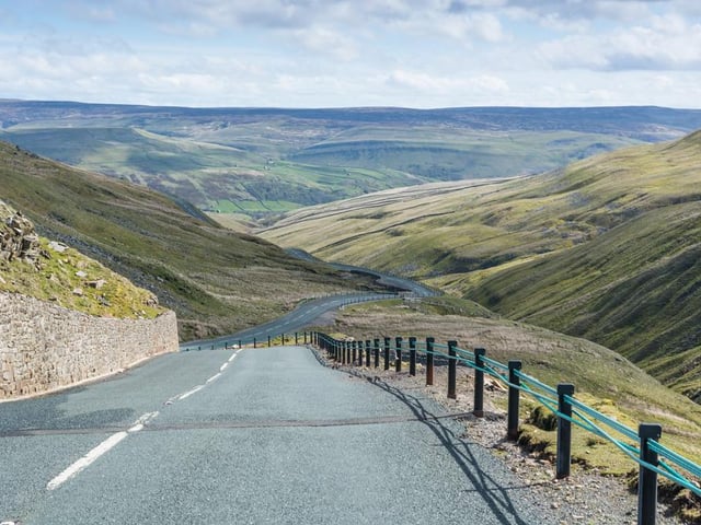 This challenging route takes its name from the huge limestone pot holes where, it is said, farmers used to store their butter. It’s a short route but packed with panoramic views, if you can take your eyes off the twisting Tarmac
