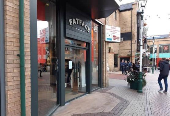 Fat Face in Orchard Square closed its doors in April