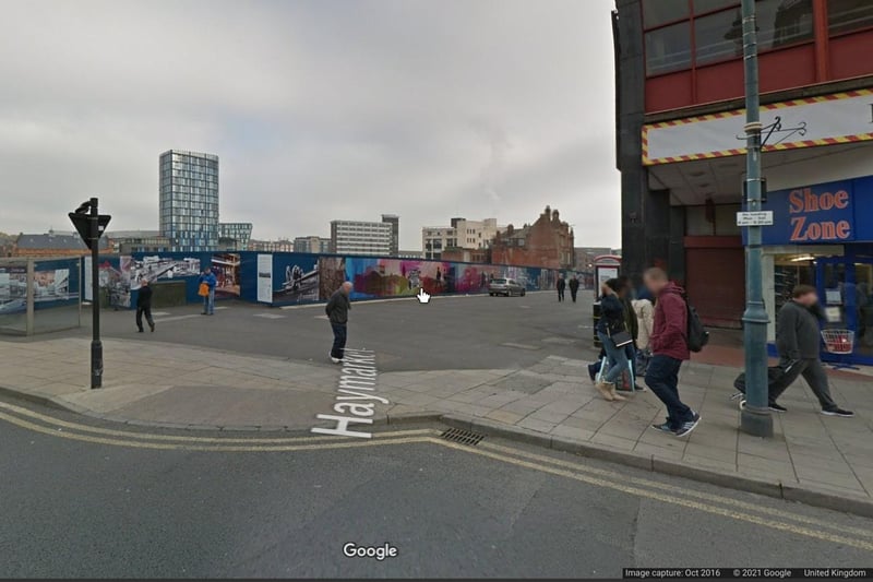 By October 2016, Google Maps shows that Castle Markets had completely disappeared. The view is pretty much the same today