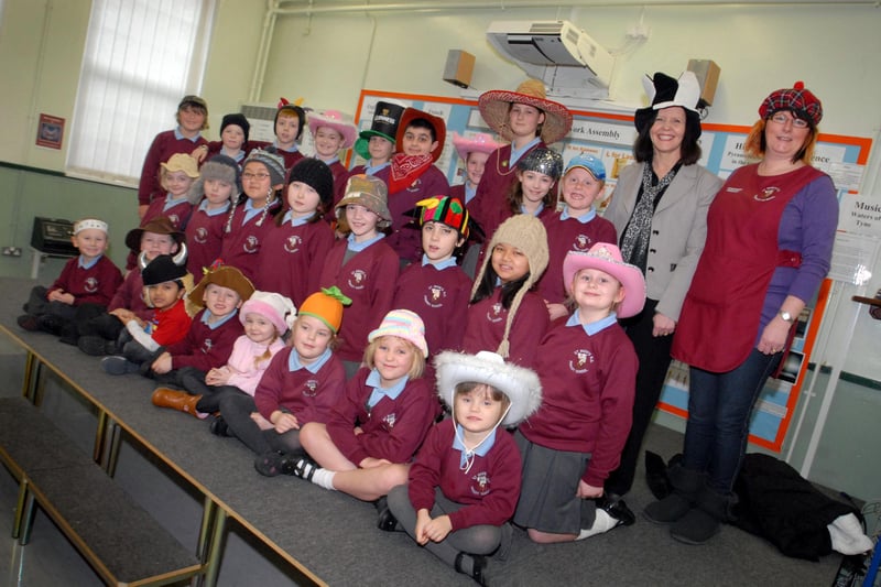 Children and staff came together to support the Hats For Haiti fund in 2010. Does this bring back memories?