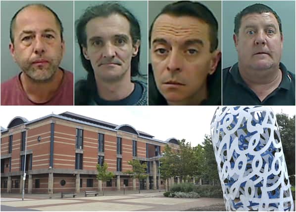 Just some of the Hartlepool criminals to have been locked up recently at Teesside Crown Court.