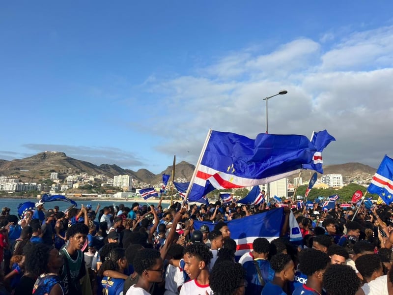 Qualifying for the first time in their history, Cape Verde supporters lined the streets to celebrate their World Cup qualification earlier this week.
