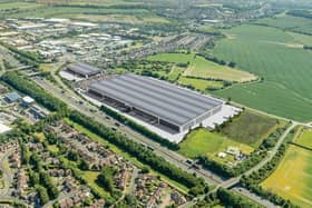 The distribution centre, made up of two units,  is set to be built on approximately 15.68ha of land  between the J1 of the M18, Cumwell Lane and Sandy Lane to the south of Hellaby.
