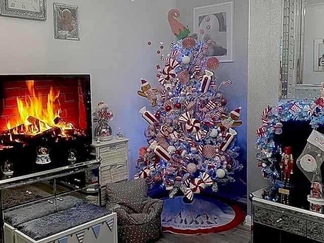 A tree made up of sweet treats from Lucianne Payne.
