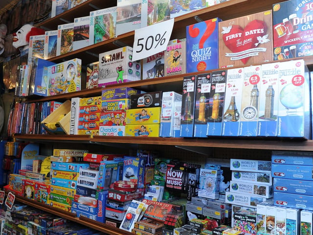 U-Need-Us stocked a wide range of games and puzzles