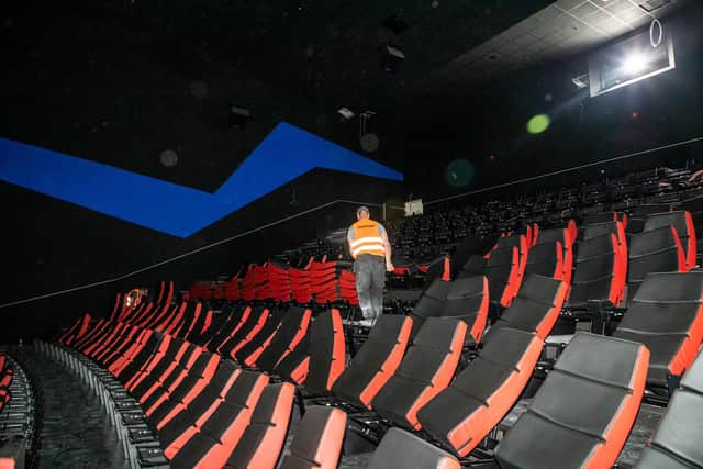 The interior of Barnsley's new 13-screen Cineworld, which is set to open in September