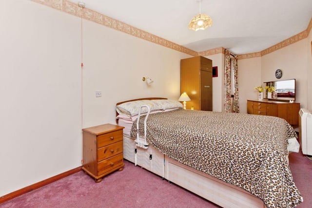 The generous double bedroom offers a decent amount of floorspace and could easily be updated to give it a more modern touch.