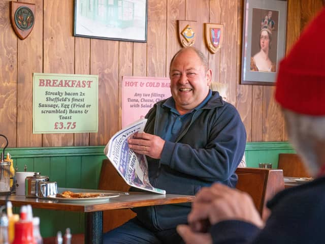 Mark Addy, who reprises his role as Dave in the new TV sequel to the Full Monty, has told how he loved filming at the old Sheffield Ski Village site. The Full Monty is available to stream on Disney+ from June 14. Photo: ©Disney+
