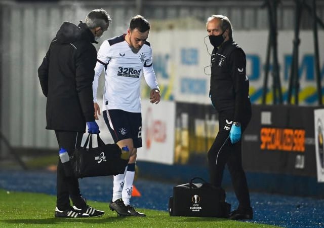 Barely on long enough to make an impression before being replaced by Glenn Kamara. Would have been the perfect night to get behind the Bairns defence but not to be.