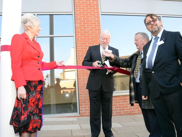 Mansfield's £2.4 million Queen's Place building, containing new retail units and offices, was unveiled in 2013.