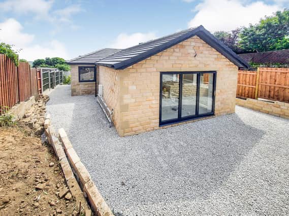 The new build bungalow is nearing completion and is on Kirk Edge Road, Worrall, Sheffield, with a £300,000 price tag.