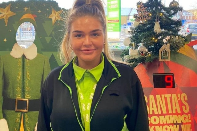 Asda employee Maini, 21, who works at the Sheffield Manor Top supermarket, was praised for her 'brilliant' act of kindness when she saw an elderly customer struggling to get around using her walking sticks. Maini stuck with the lady for the rest of her shop, filling her basket, and carrying her bags to the car. In recognition, she was nominated for an 'Asda Service Superstar Award'.