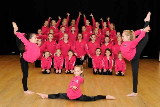 Dancers from the Poppleton School of Dance who were going to perform at Her Majesty's Theatre, London. It's a 2013 scene but are you in the picture?