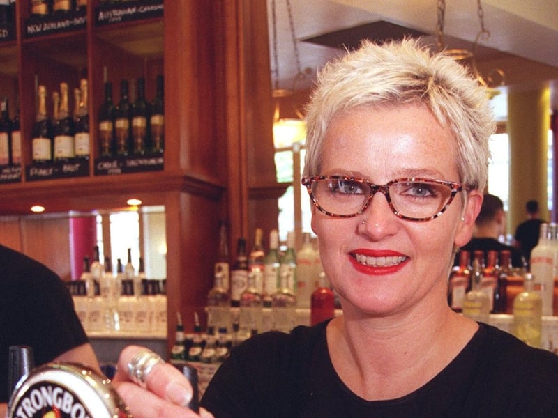 Pictured at the RSVP bar, on Cambridge Street, Sheffield, in 1999 is manager Gail Stephens