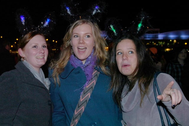 Entering into the spirit of things at the  After Dark firework display in 2007