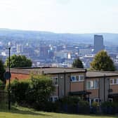 Houses and flats, or residential apartments, are pictured in Sheffield (Photo by Lindsey Parnaby / AFP) (Photo by LINDSEY PARNABY/AFP via Getty Images)