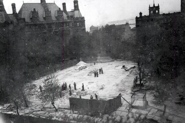 After demolition of the church in 1938, St Paul's Gardens were laid out on the site next to the tow hall, later becoming known as the Peace Gardens. Many of the remains in the burial ground were relocated to Abbey Lane Cemetery. Some of the old stone was repurposed by the contractor who demolished the church, and can still be seen in a row of houses on Trap Lane, Bents Green.