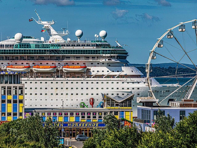 Majesty of the Seas entering Portsmouth