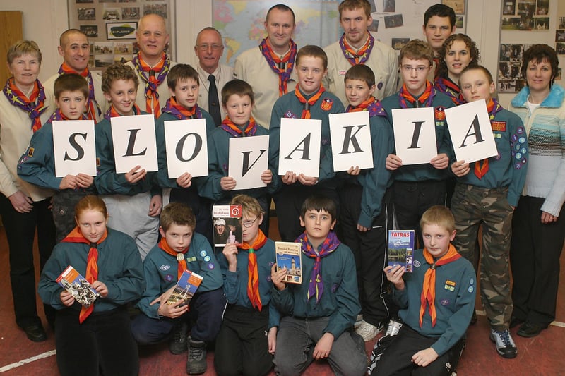 In 2007 Disley scouts launch their fund raising drive to send scouts to the centenary jamboree in Slovakia