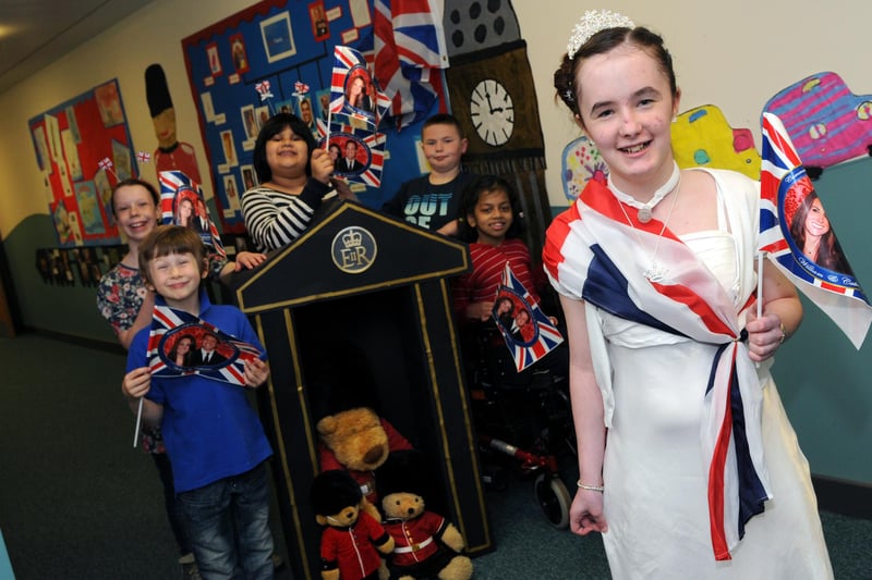 Bamburgh School pupils celebrated the Royal Wedding in 2011 but can you spot someone you know?