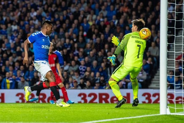 The third just after the break added to Shey Ojo's goal and sent Rangers 3-0 up on the night and 7-2 on aggregate, though the Danes scored a consolation.