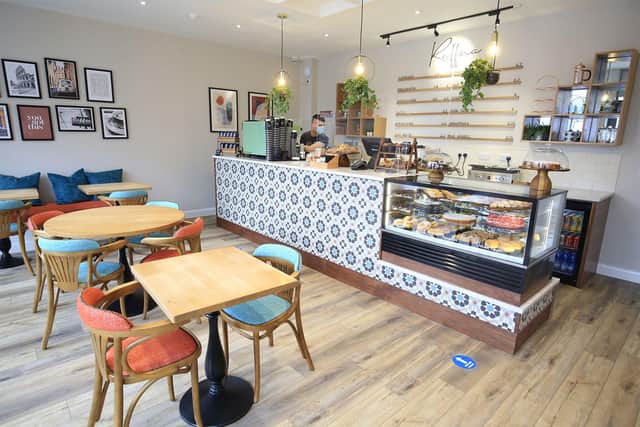 People can enjoy coffee and Italian-inspired food as well as having a chat about property. Picture: Chris Etchells