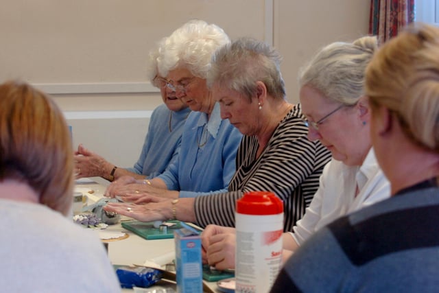Back to 2012 for this photo from a sugar craft session at St Lukes Church Hall. Was it a favourite of yours?