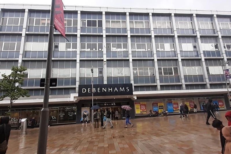 The future of the old Debenhams building on The Moor in Sheffield is unknown