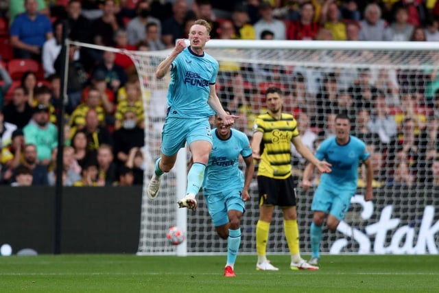 When Longstaff picked up the ball, it looked for all the world like he was going to deliver a cross into the box, however, he decided to unleash a strike that gave a despairing Ben Foster absolutely no chance. It was an absolute rocket of a goal that will be hard to top throughout the season.  (Photo by Alex Morton/Getty Images)